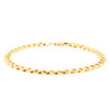 9ct Yellow Gold Concave Bevel Curb Bracelet-Bracelet-Walker & Hall