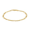 9ct Yellow Gold Figaro Bracelet-Bracelet-Walker & Hall