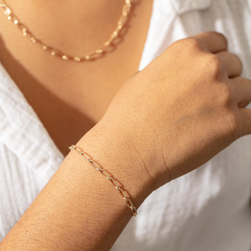 Recycled 9ct Yellow Gold 2nd Edition Chain Bracelet-Bracelet-Walker & Hall