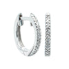 9ct White Gold Diamond Huggie Earrings-Earrings-Walker & Hall