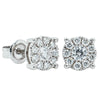 9ct White Gold .50ct Diamond Galaxy Studs-Earrings-Walker & Hall