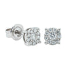9ct White Gold .18ct Diamond Galaxy Studs-Earrings-Walker & Hall