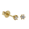 18ct Yellow Gold .12ct Diamond Stud Earrings-Earrings-Walker & Hall