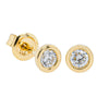 18ct Yellow Gold .25ct Diamond Stud Earrings-Earrings-Walker & Hall