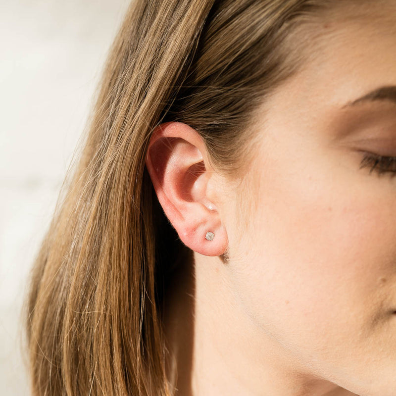 9ct Yellow Gold Mini Diamond Galaxy Studs-Earrings-Walker & Hall