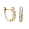 18ct Yellow Gold .50ct Diamond Apollo Earrings-Earrings-Walker & Hall