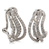 18ct White Gold Diamond Stud Earrings-Earrings-Walker & Hall