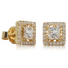 18ct Yellow Gold Diamond Earrings-Earrings-Walker & Hall