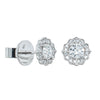 18ct White Gold Diamond Paramount Stud Earrings-Earrings-Walker & Hall