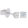 18ct White Gold .80ct Diamond Blossom Stud Earrings-Earrings-Walker & Hall