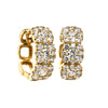 18ct Yellow Gold 1.61ct Diamond Hoop Earrings-Earrings-Walker & Hall