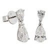 18ct White Gold Diamond Earrings-Earrings-Walker & Hall
