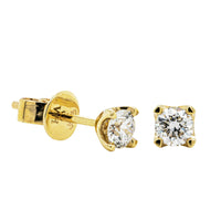 9ct Yellow Gold .40ct Diamond Ava Stud Earrings-Earrings-Walker & Hall