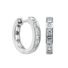 18ct White Gold Diamond Hoop Earrings-Earrings-Walker & Hall