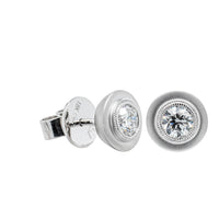 18ct White Gold .63ct Diamond Windsor Earrings-Earrings-Walker & Hall