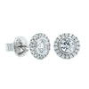 18ct White Gold .81ct Diamond Isla Earrings-Earrings-Walker & Hall