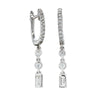 18ct White Gold Diamond Earrings-Earrings-Walker & Hall