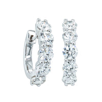 18ct White Gold Diamond Panorama Hoop Earrings-Earrings-Walker & Hall