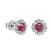 18ct White Gold 2.13ct Ruby & Diamond Paramount Earrings-Earrings-Walker & Hall