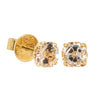 18ct Yellow Gold Morganite Octavia Stud Earrings-Earrings-Walker & Hall