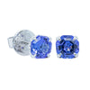18ct White Gold Tanzanite Octavia Stud Earrings-Earrings-Walker & Hall