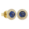 18ct Yellow Gold 1.92ct Sapphire & Diamond Isla Earrings-Earrings-Walker & Hall