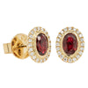 18ct Yellow Gold 1.28ct Ruby & Diamond Isla Earrings-Earrings-Walker & Hall