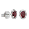 18ct White Gold 1.57ct Ruby & Diamond Earrings-Earrings-Walker & Hall