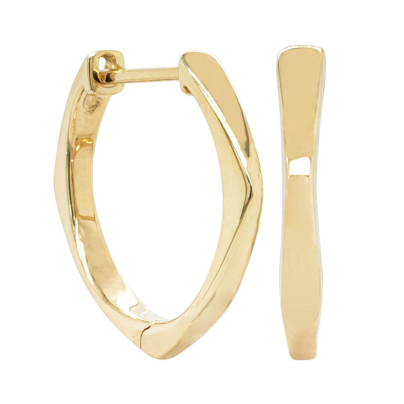 9ct Yellow Gold Eos Hoop Earrings-Earrings-Walker & Hall