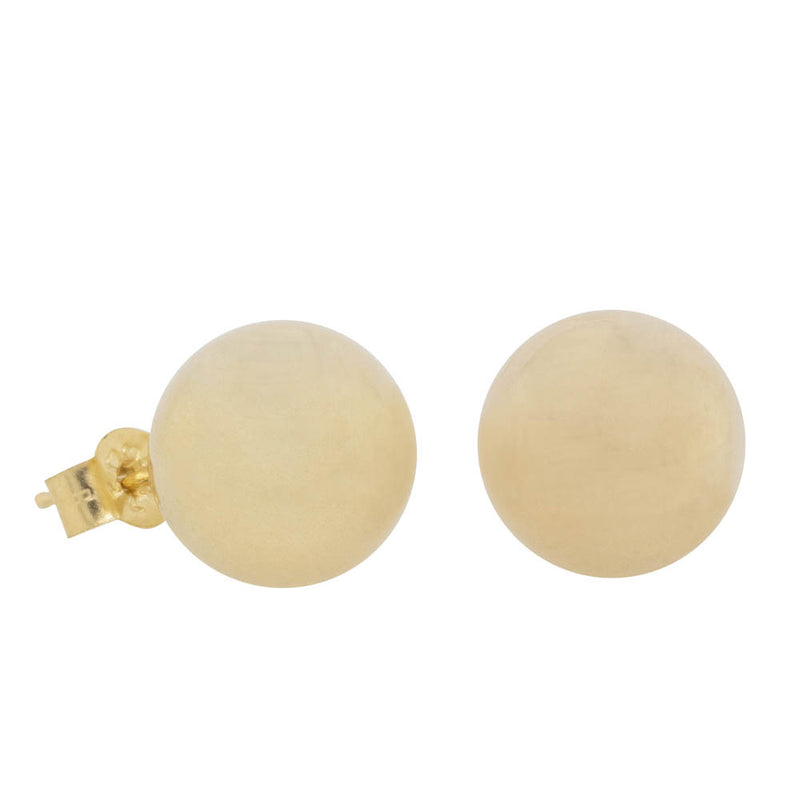 9ct Yellow Gold 10mm Studs-Earrings-Walker & Hall