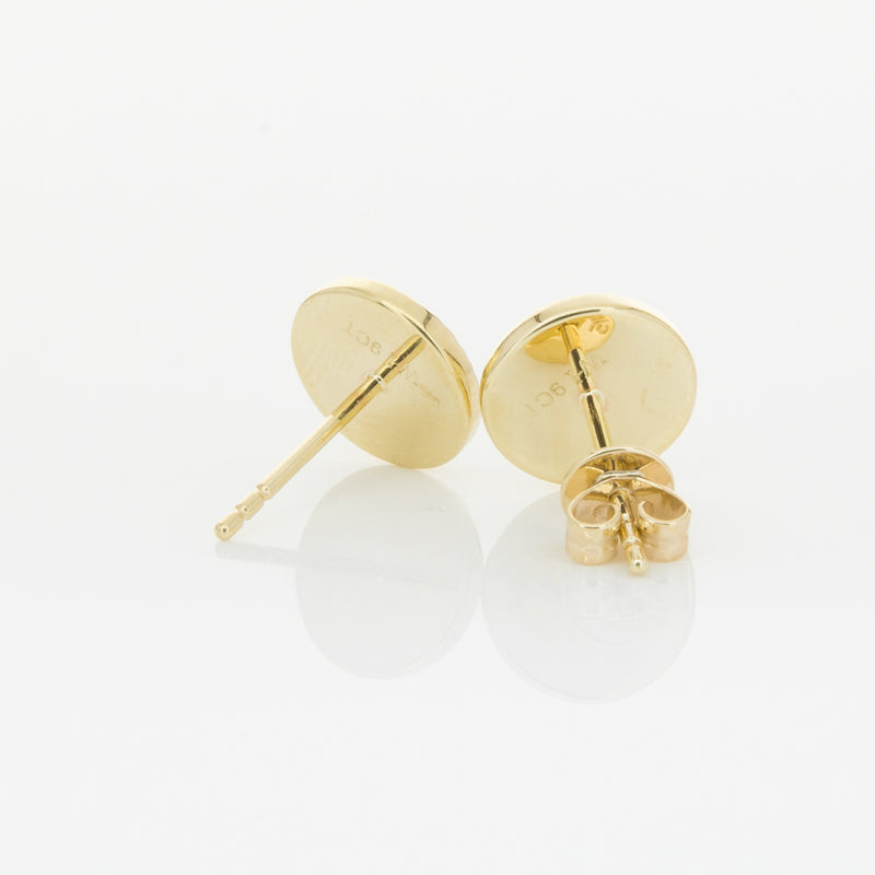 9ct Yellow Gold Reflections Stud Earrings-Earrings-Walker & Hall