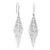 18ct White Gold Martini Tassel Drop Earrings-Earrings-Walker & Hall