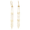 18ct Yellow Gold Mojito Tassel Drop Earrings-Earrings-Walker & Hall