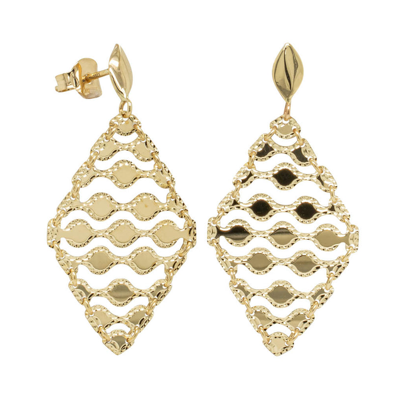 14ct Yellow Gold Limoncello Drop Earrings-Earrings-Walker & Hall