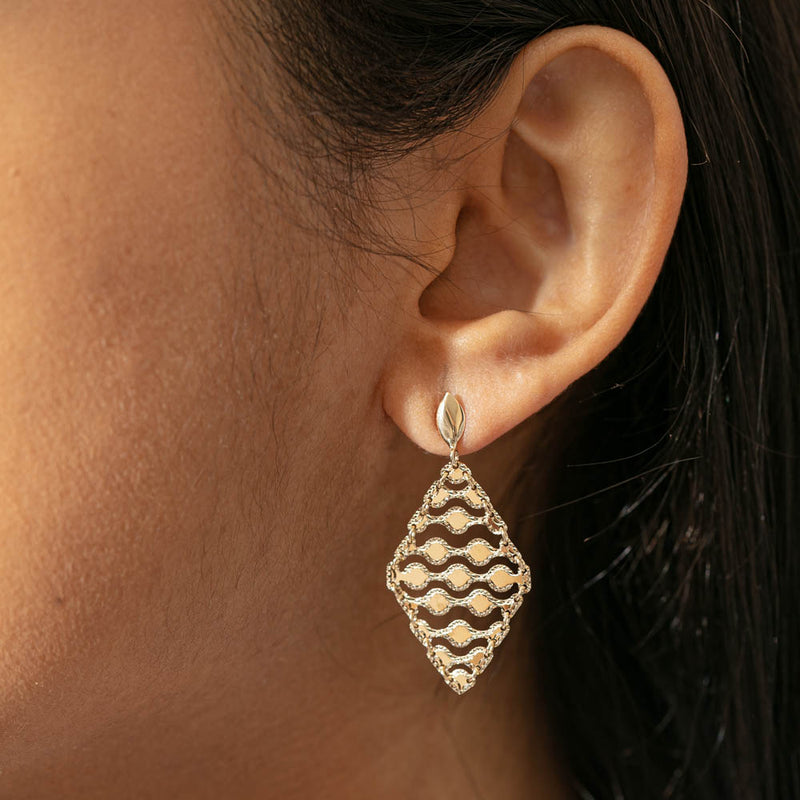 14ct Yellow Gold Limoncello Drop Earrings-Earrings-Walker & Hall