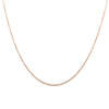 9ct Rose Gold Cable Chain-Necklace-Walker & Hall