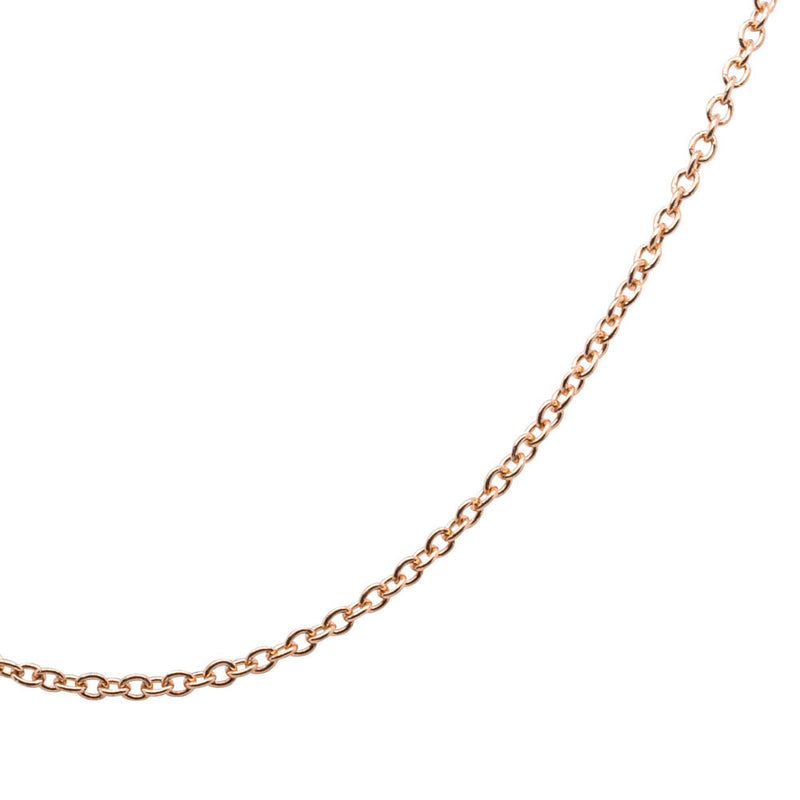 9ct Rose Gold Cable Chain-Necklace-Walker & Hall