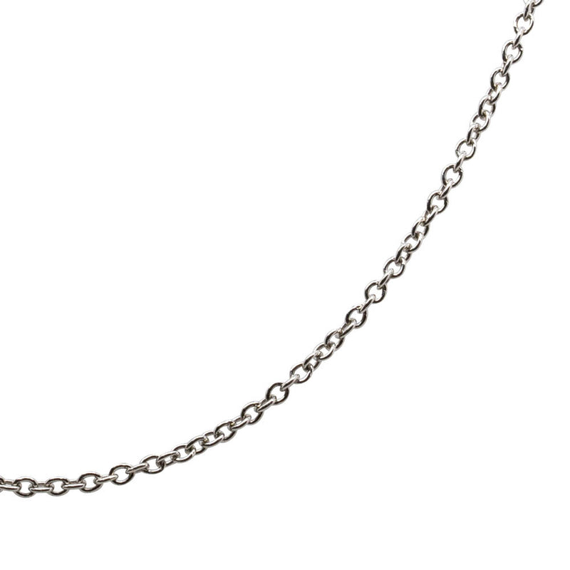 9ct White Gold Cable Chain-Necklace-Walker & Hall