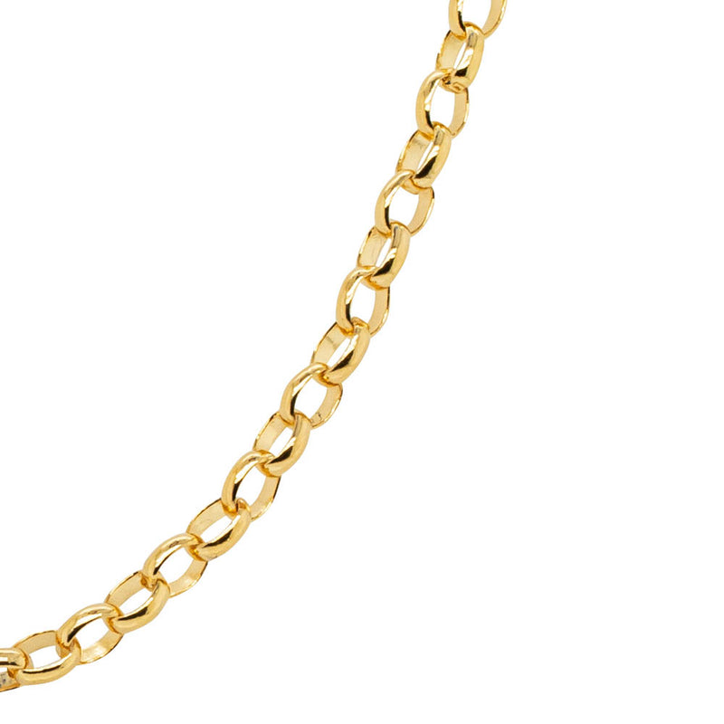 9ct Yellow Gold Oval Belcher Chain-Necklace-Walker & Hall