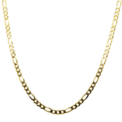 9ct Yellow Gold Figaro Chain-Necklace-Walker & Hall