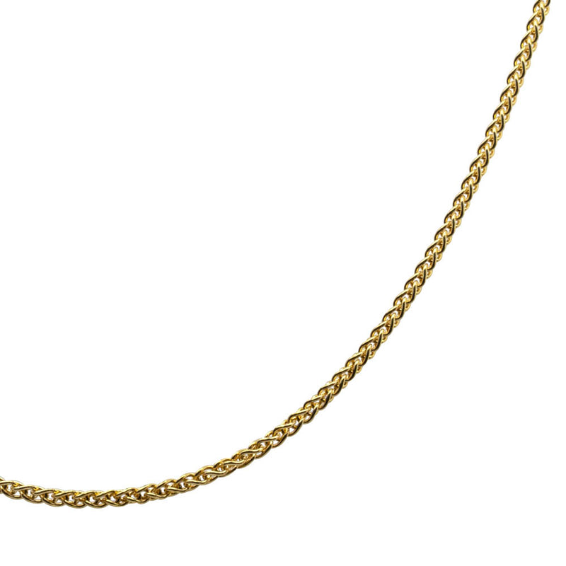 18ct Yellow Gold 1mm Wheat Chain-Necklace-Walker & Hall