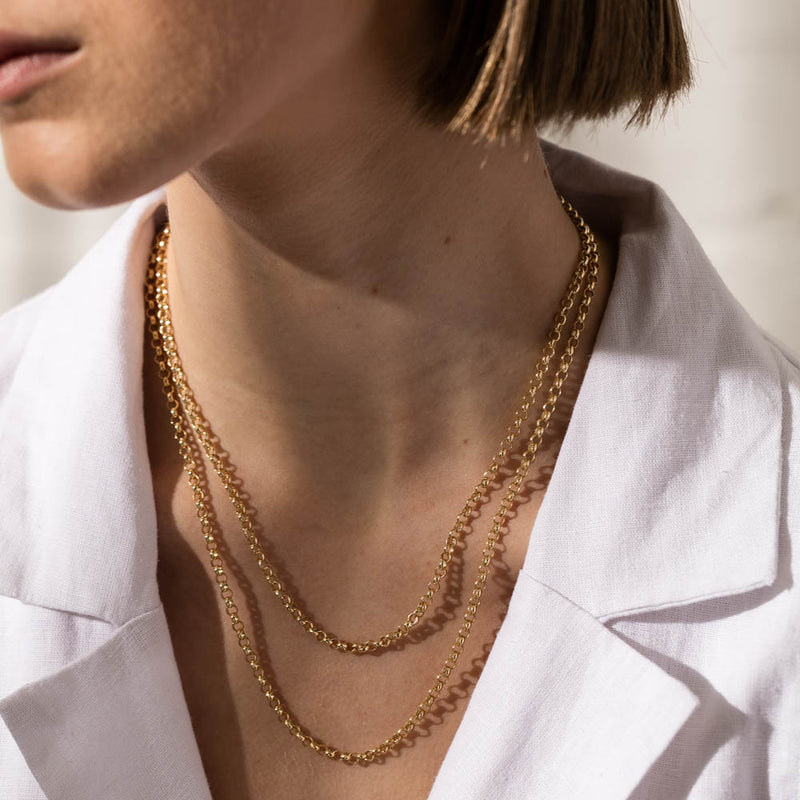 9ct Yellow Gold Belcher Chain-Necklace-Walker & Hall