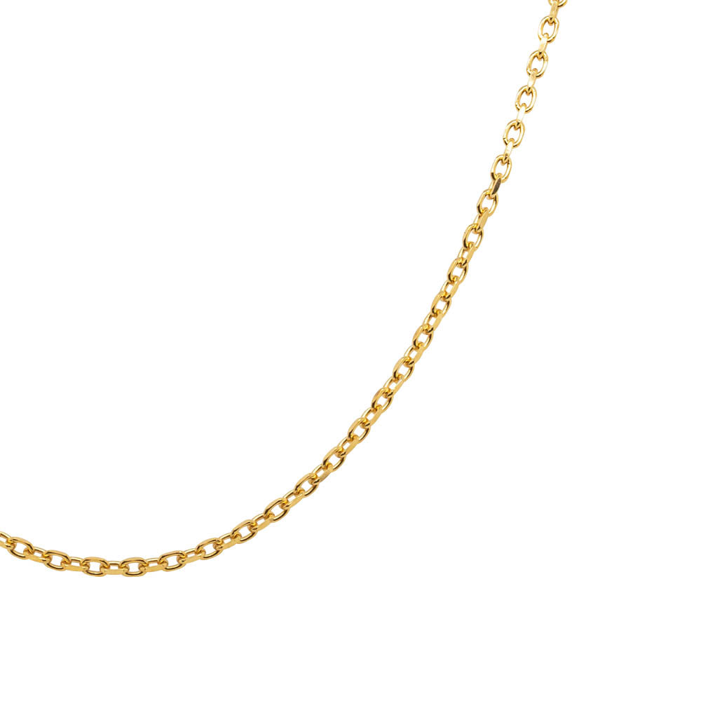 9ct Yellow Gold Noted Letter-Necklace-Walker & Hall