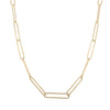9ct Yellow Gold Paperclip Link Necklace-Necklace-Walker & Hall