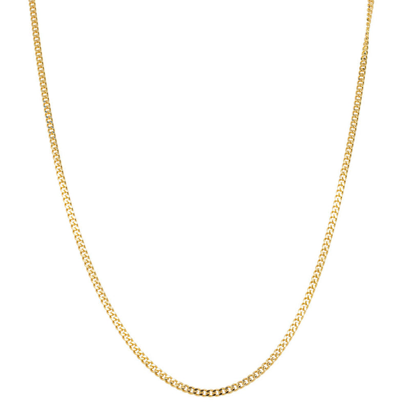 9ct Yellow Gold Curb Chain-Necklace-Walker & Hall