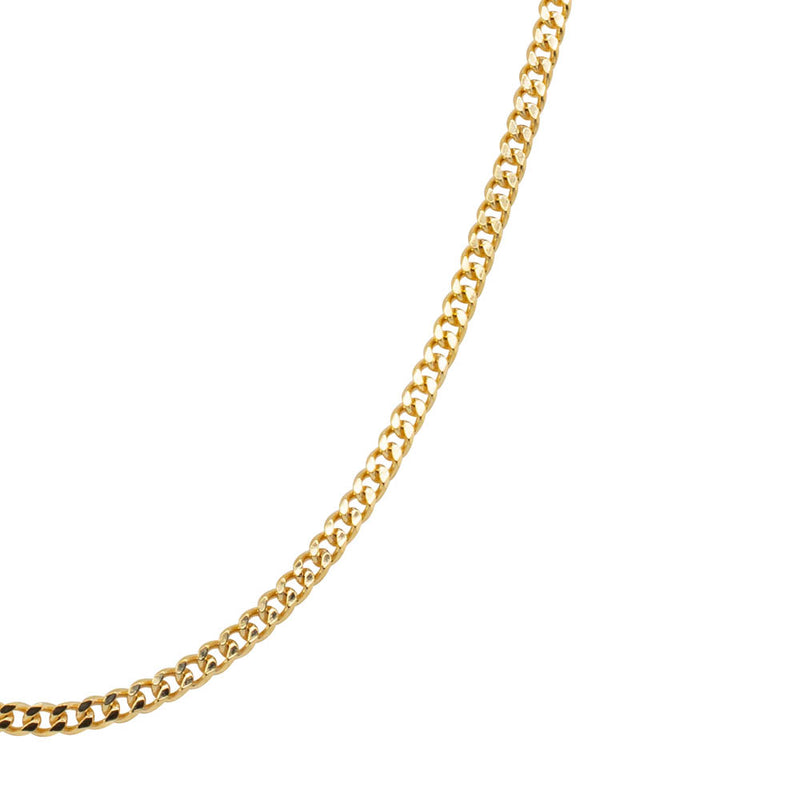 9ct Yellow Gold Curb Chain-Necklace-Walker & Hall