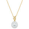 18ct Yellow Gold South Sea Pearl & Diamond Pendant-Necklace-Walker & Hall