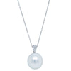 18ct White Gold South Sea Pearl & Diamond Pendant-Necklace-Walker & Hall