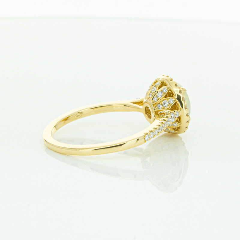 18ct Yellow Gold Opal & Diamond Sierra Ring-Ring-Walker & Hall