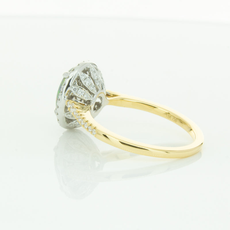 18ct Yellow Gold Opal & Diamond Sierra Ring-Ring-Walker & Hall